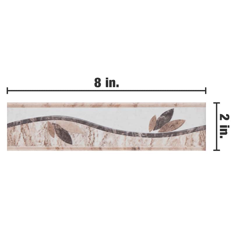 Merola Tile Ferraras Listello Base 2" x 7-7/8" Ceramic Wall Trim - (1 Tile)