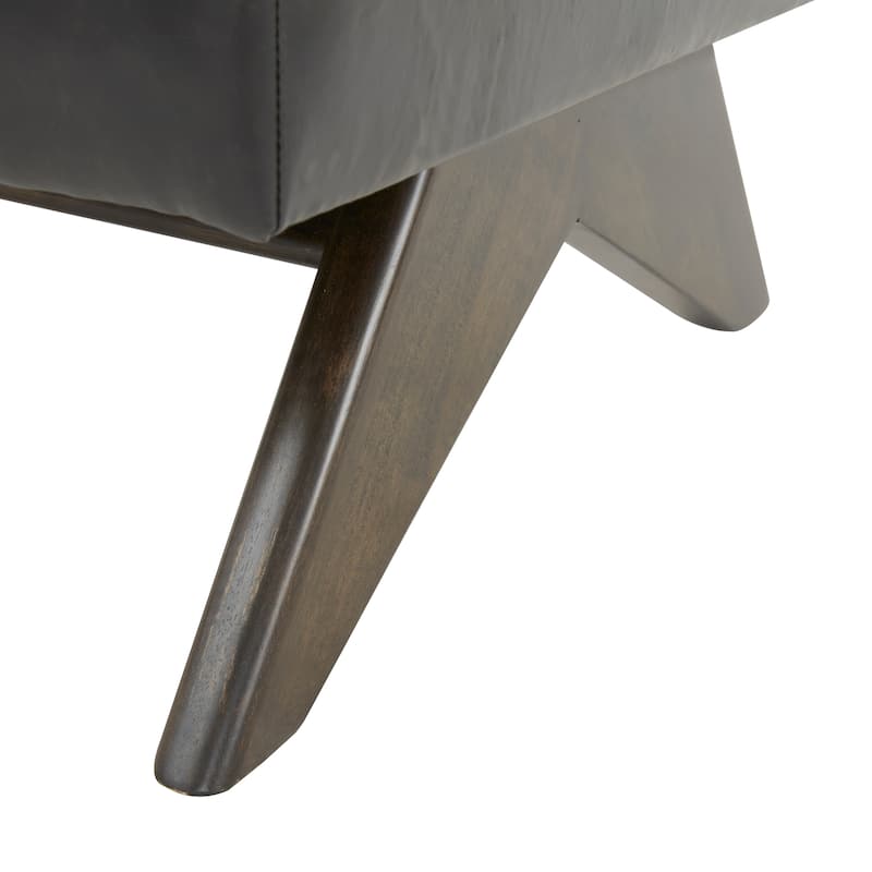 SAFAVIEH Couture Todora Vegan Leather Accent Chair - 24 In. W x 32 In. D x 30 In. H - 24Wx32Dx30H