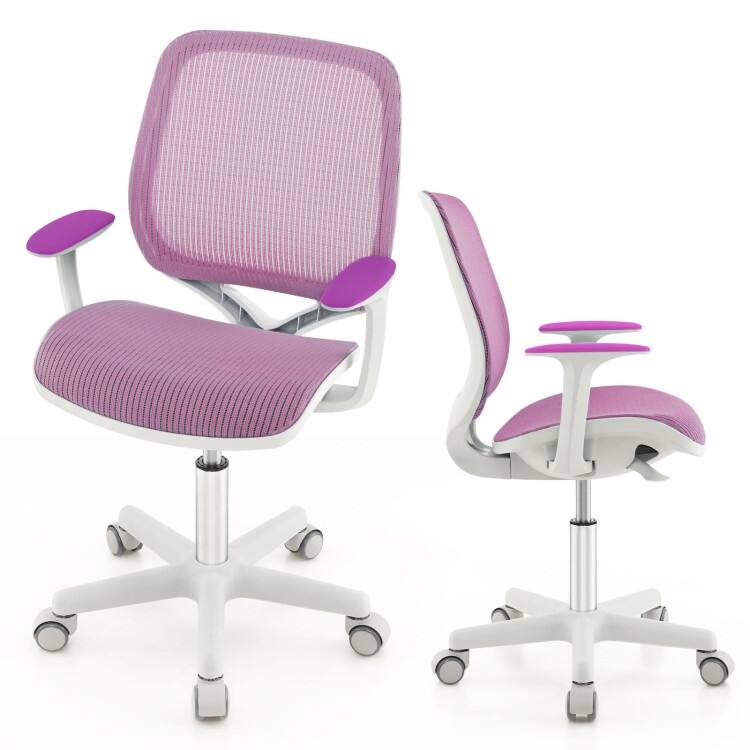 Swivel Mesh Children Computer Chair with Adjustable Height - 22.5" x 22.5" x 31.5"