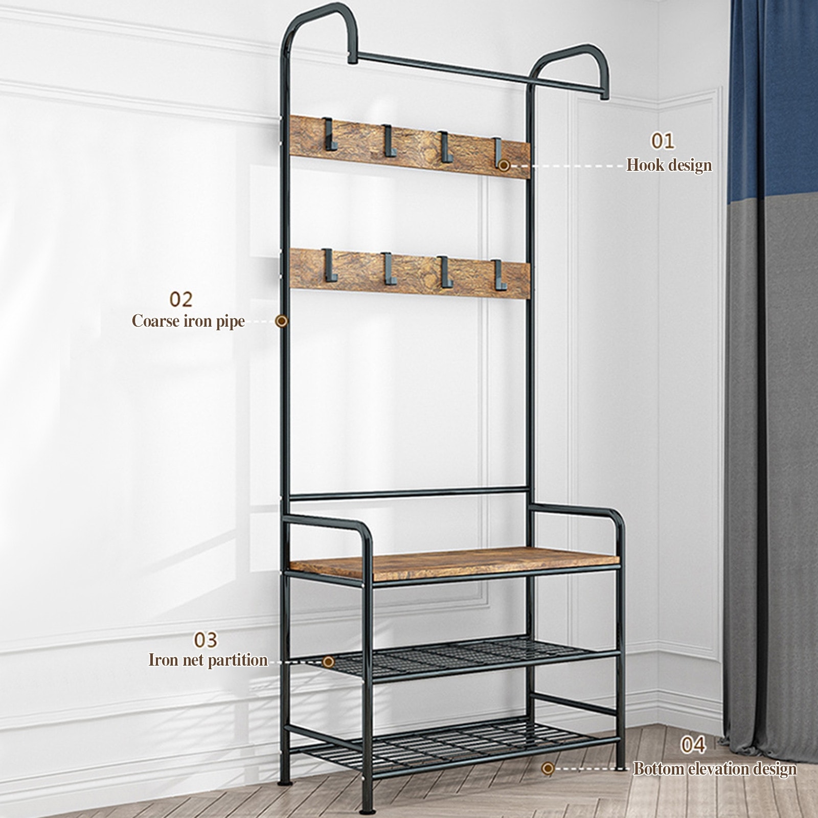 iron channel rack