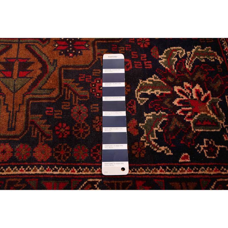 ECARPETGALLERY Hand-knotted Teimani Dark Navy Wool Rug - 4'3 x 7'10