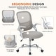 preview thumbnail 14 of 14, Office Computer Desk Chair with Flip-up Arms, Ergonomic Desk Chair Breathable Mesh Chair, Height Adjustable Swivel Task Chair