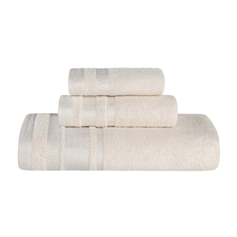 Superior Hays Cotton Medium Weight 3 Piece Bathroom Towel Set