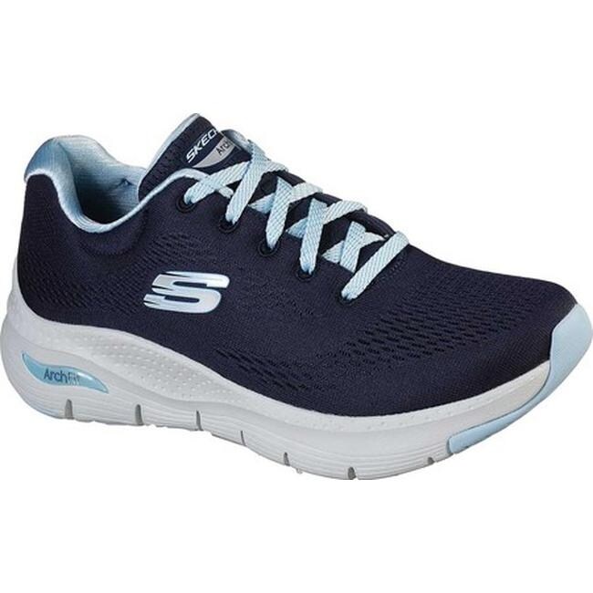 navy blue walking shoes