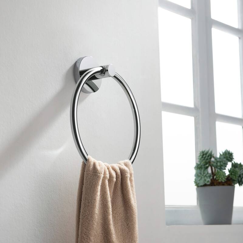 Circular 4-Piece Bathroom Hardware Set