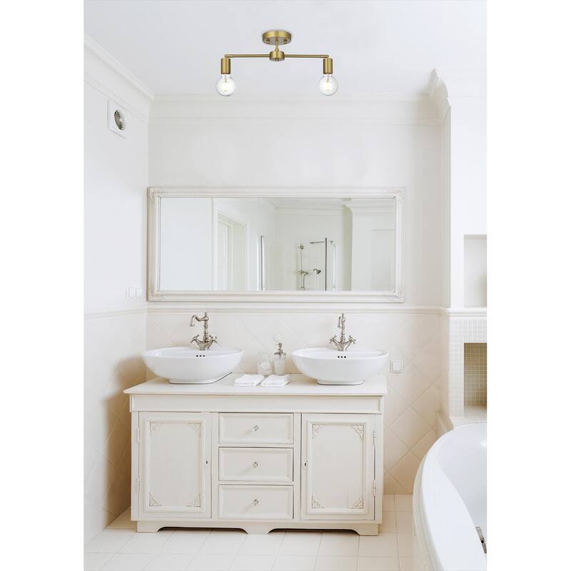 Ezra 2 Light Flush Mount - 4.7 Inch
