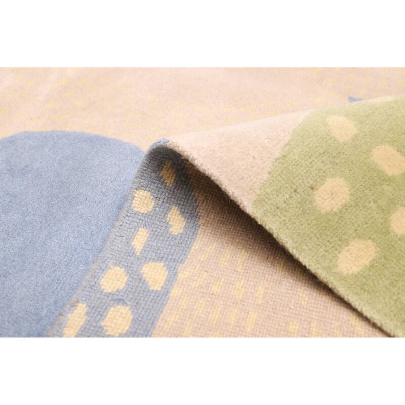 ECARPETGALLERY Hand-knotted Opulence Beige Wool Rug - 9'0 x 11'11