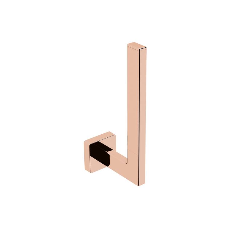 WS Bath Collections Dado Wall Mounted Toilet Paper Holder - Polished Rose Gold