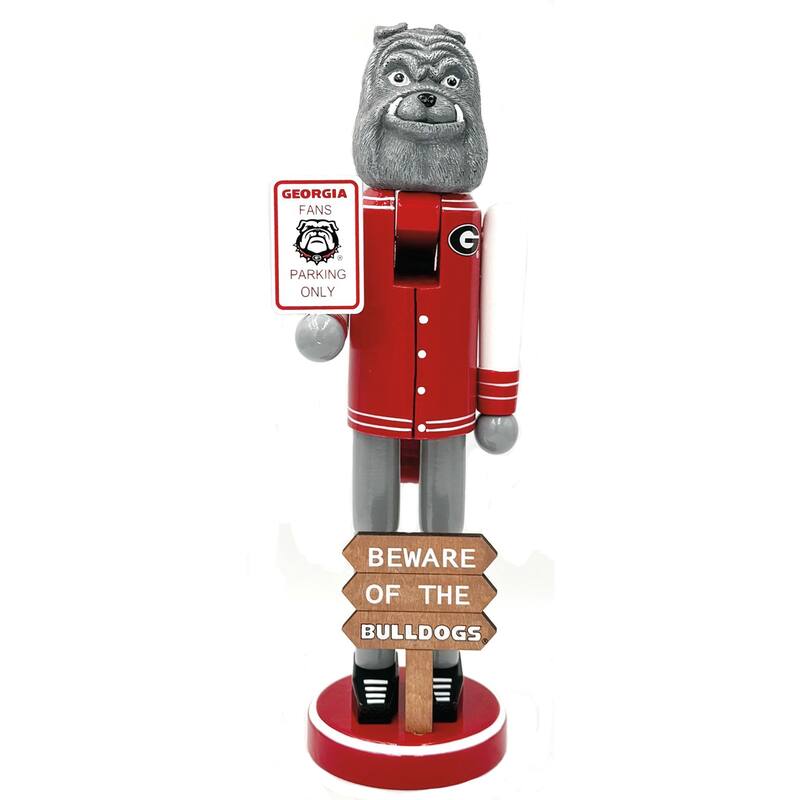 12" Georgia Beware of the Bulldogs Nutcracker