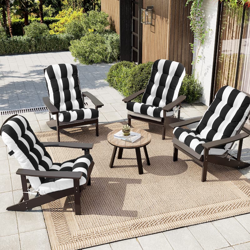 Outdoor Adirondack Chair Cushion Rocking Chair Cushions Thickened Patio Chair Pad with Sunbrella