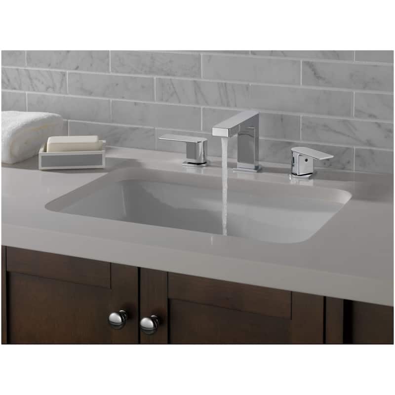 Peerless Xander 1 GPM Widespread Bathroom Faucet with Pop-Up Drain