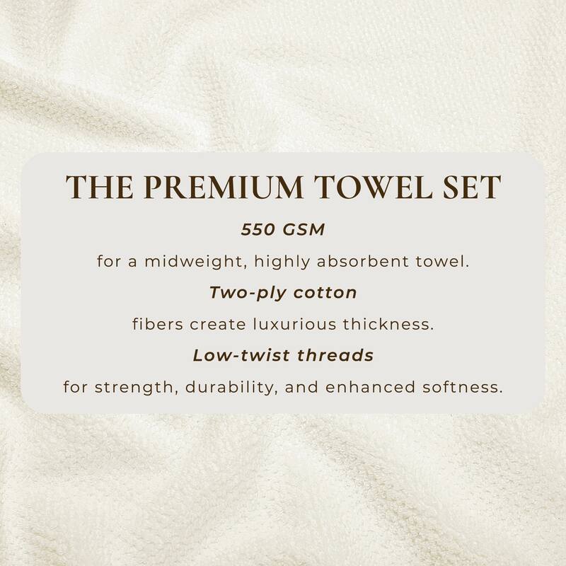 Linery & Co. Luxury Cotton Textured Bath Towel