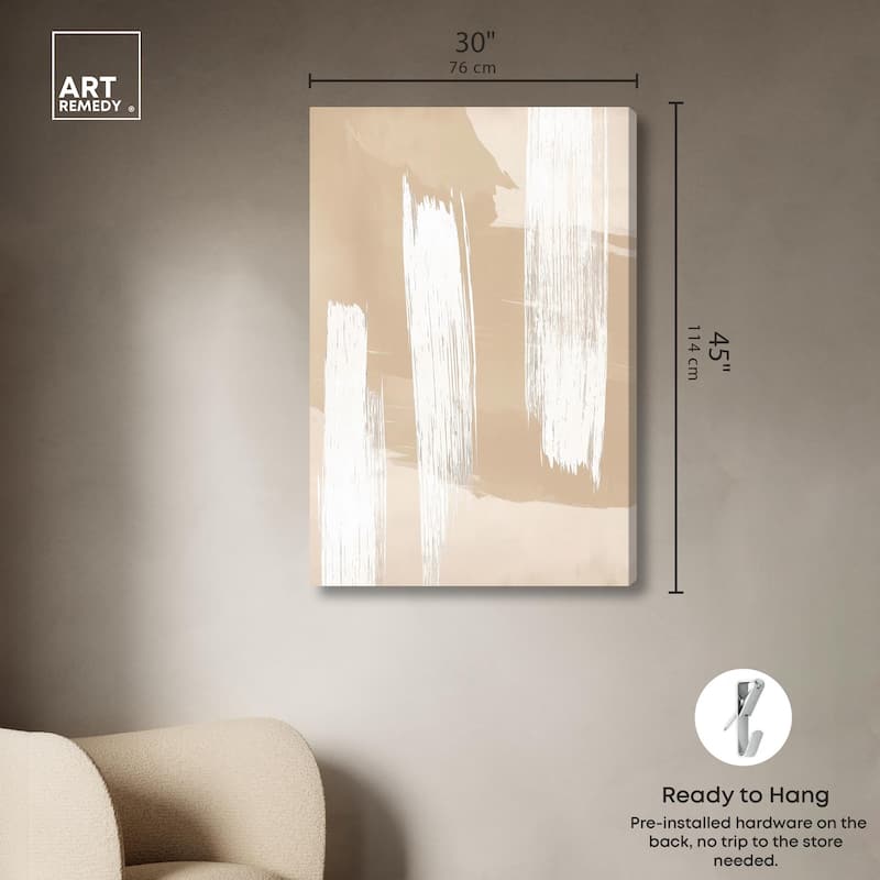 Gestural Grains I Canvas by Art Remedy, Gallery Wrapped