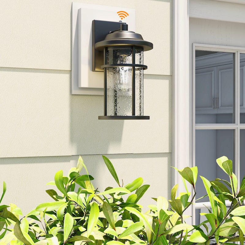 2Pack-1 Light Outdoor Wall Light Dusk to Dawn - 7.56"x9.6"x13.54"
