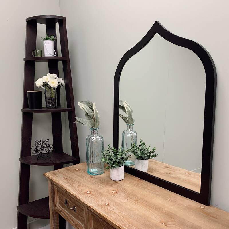 Tyler Framed Vanity Mirror - Teardrop Cathedral - 24.4x32.4