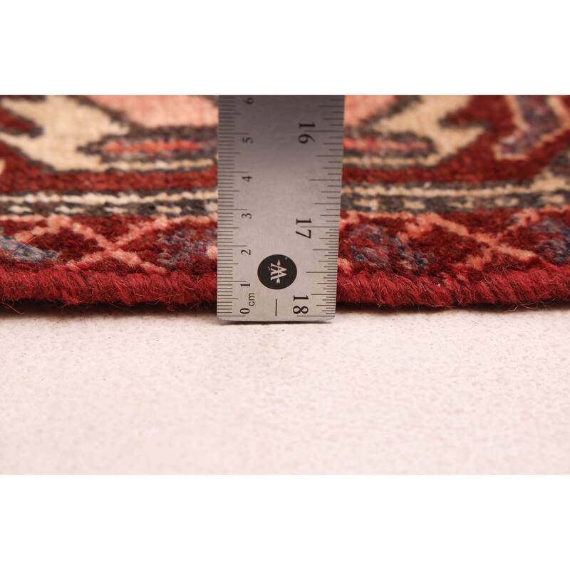 ECARPETGALLERY Hand-knotted Kayseri Vintage Dark Red Wool Rug - 6'9 x 9'8