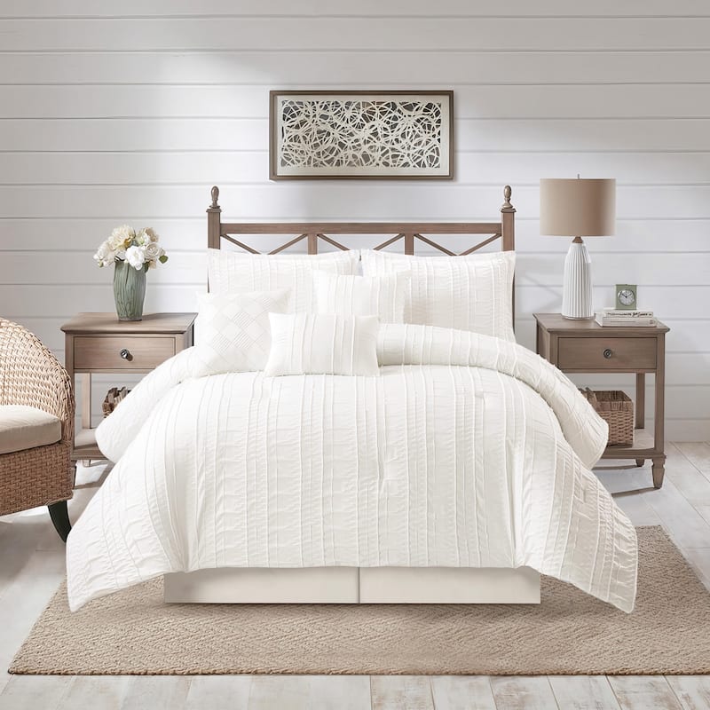 Nanshing Dakota Clipped Stripes Comforter Set
