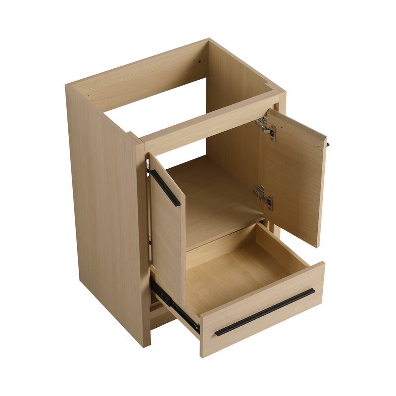 Malwee 24"/30"/36"/48"/60" Bathroom Vanity Without Sink, FreeStanding Vanity Cabinet with Soft Close Door and Drawer