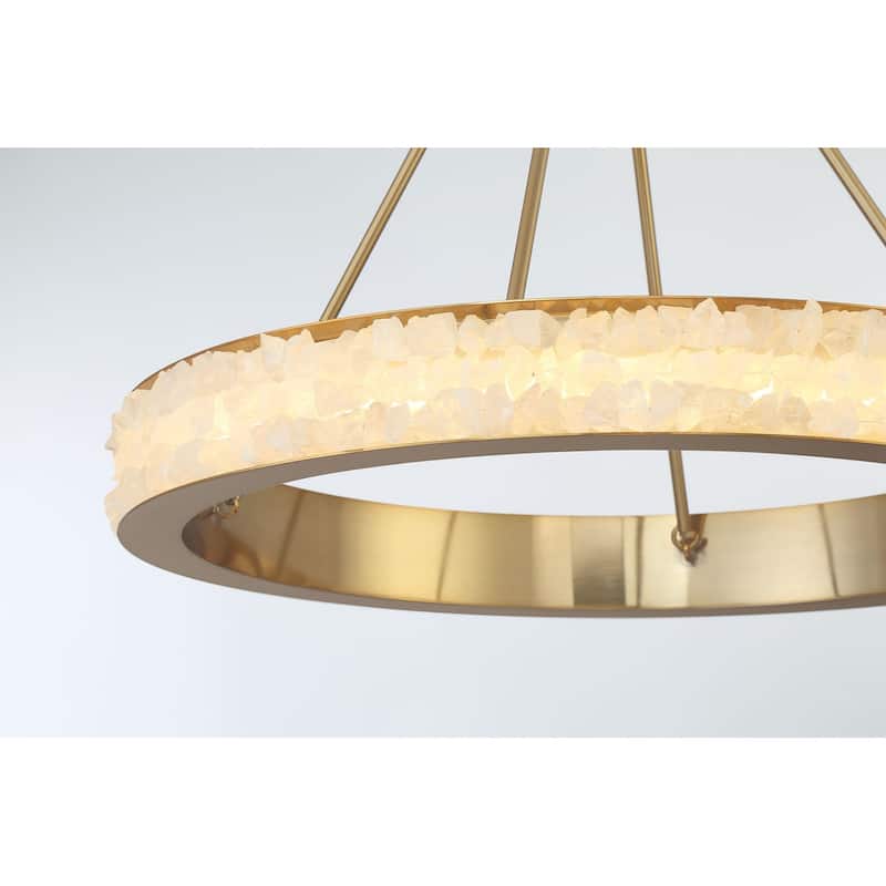 Minka Lavery 3887-L Divinely 29" Wide LED Crystal Ring Chandelier