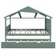 preview thumbnail 38 of 89, Skylight House Kids Bed Frame with Trundle Bed