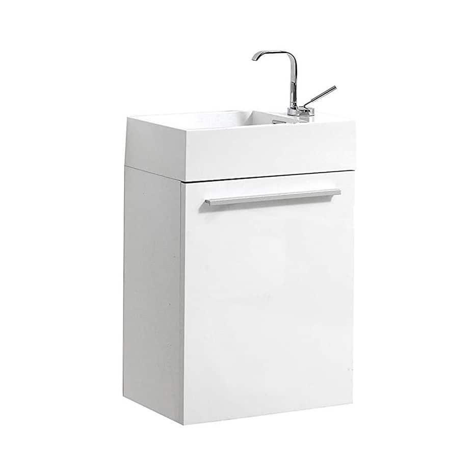 Blossom 18 Inch Floating Wall-Mount Vanity Set w/ Acrylic Sink