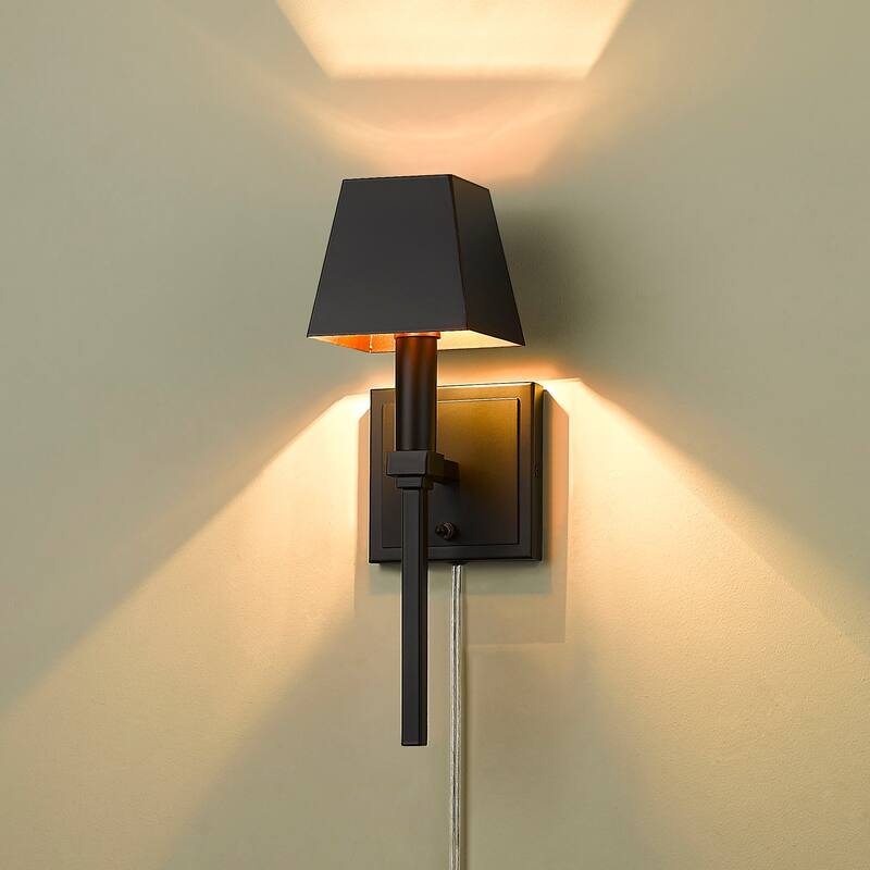 Wry Lighting Messina 1-light Wall Sconce in Matte Black - Matte Black