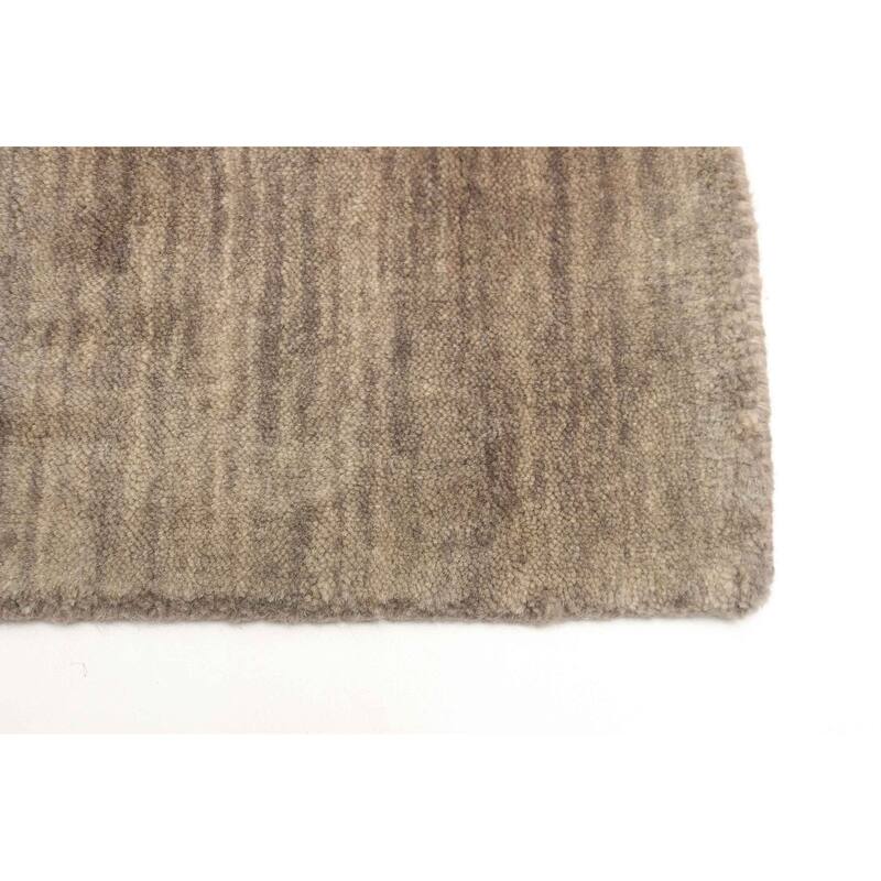 ECARPETGALLERY Hand Loomed Kashkuli Gabbeh Grey Wool Rug - 2'7 x 7'6