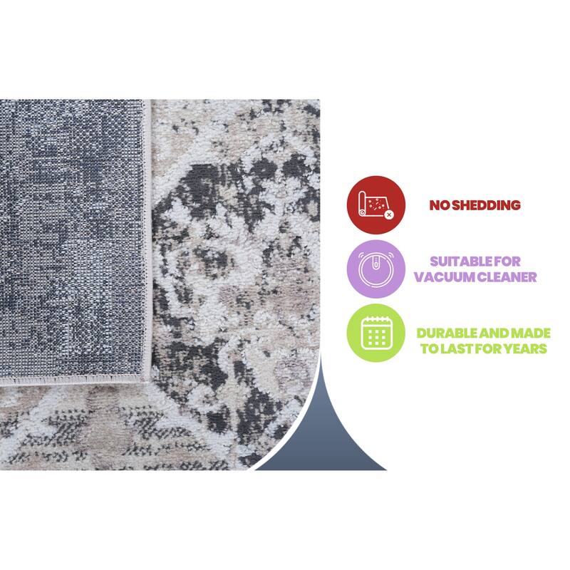 Abstract Area Rug - 8' x 10'