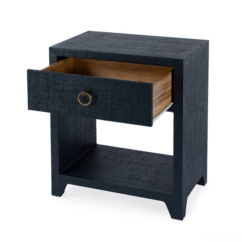 Bar Harbor Raffia 1 Drawer Nightstand