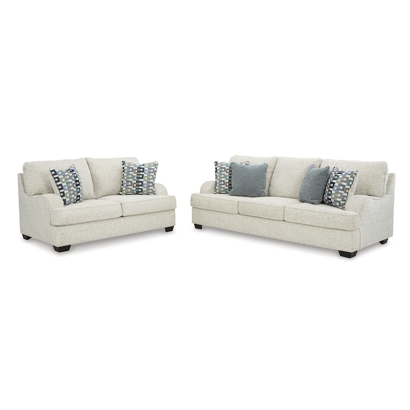 Signature Design by Ashley Valerano Beige 2-Piece Upholstery Package - 92"W x 41"D x 39"H