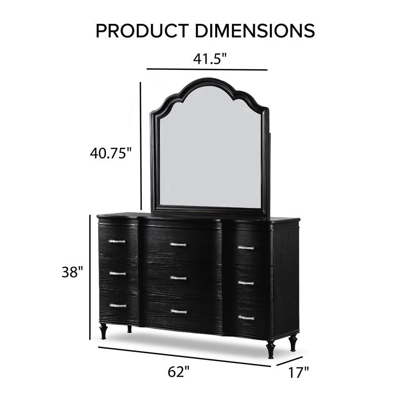 Furniture of America Seabliss Glam Solid Wood 5-Piece Bedroom Set