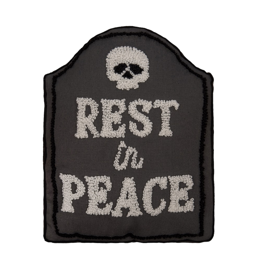 Rip Tombstone Shaped Pillow