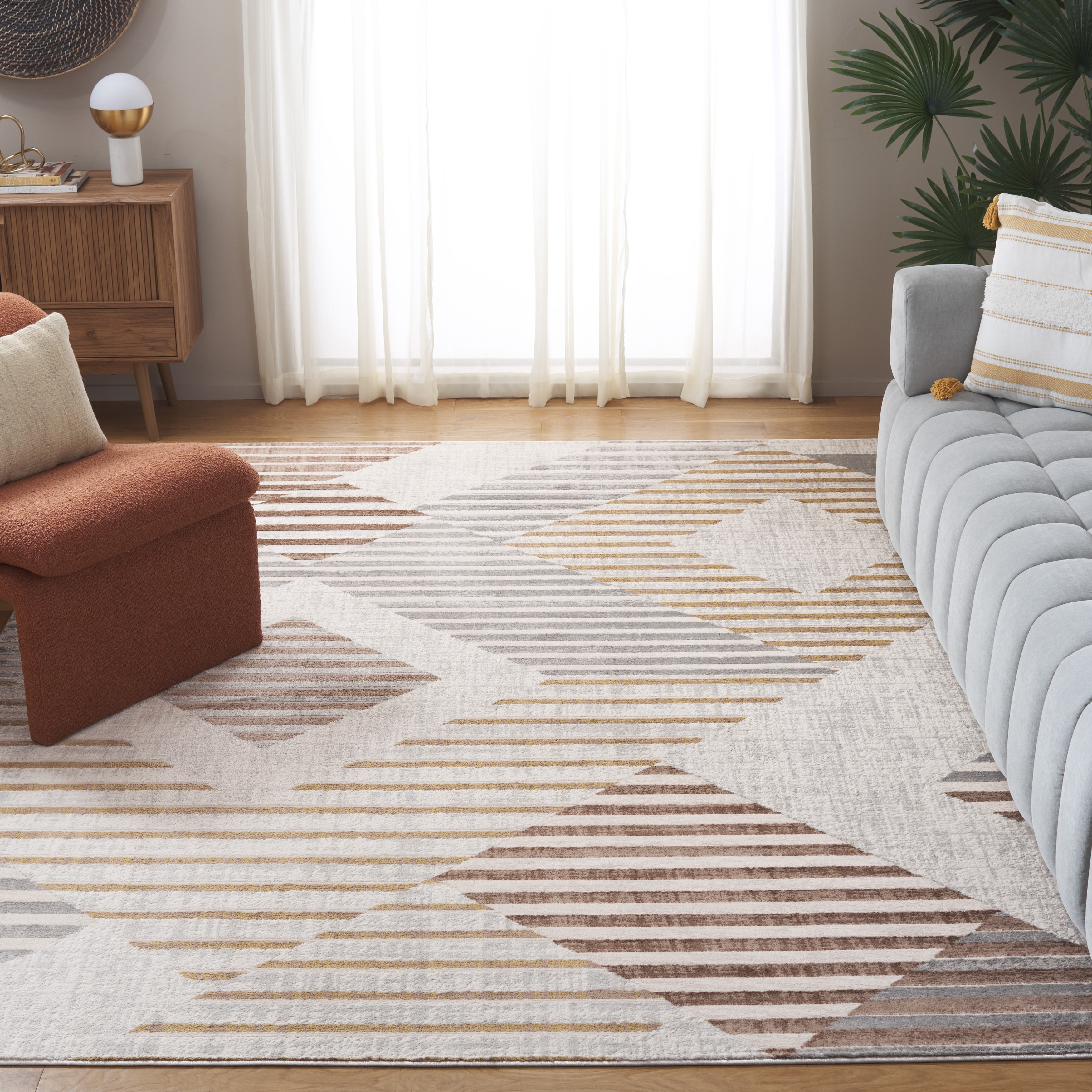 SAFAVIEH Palma Lassie Mid-Century Modern Rug
