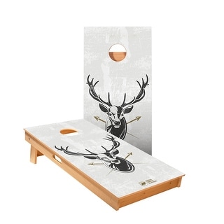 Deer Illustration Cornhole Boards