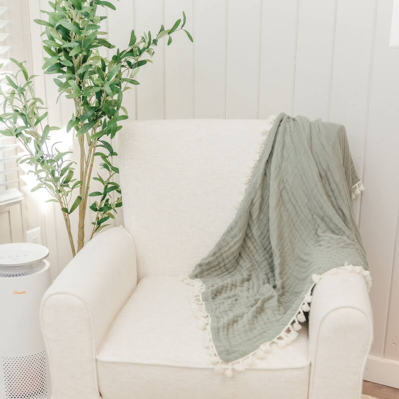 Crane Baby 6-Layer Muslin Blanket
