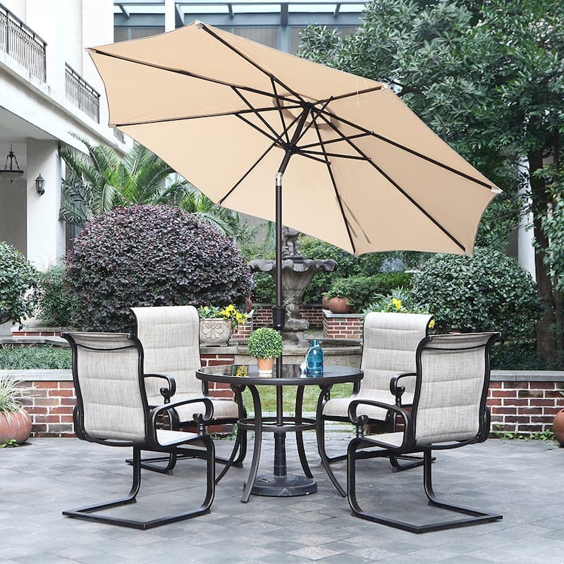 9FT Outdoor Market Patio Umbrella with Push Button Tilt and Crank,Table Umbrella,Swimming Pool Umbrella