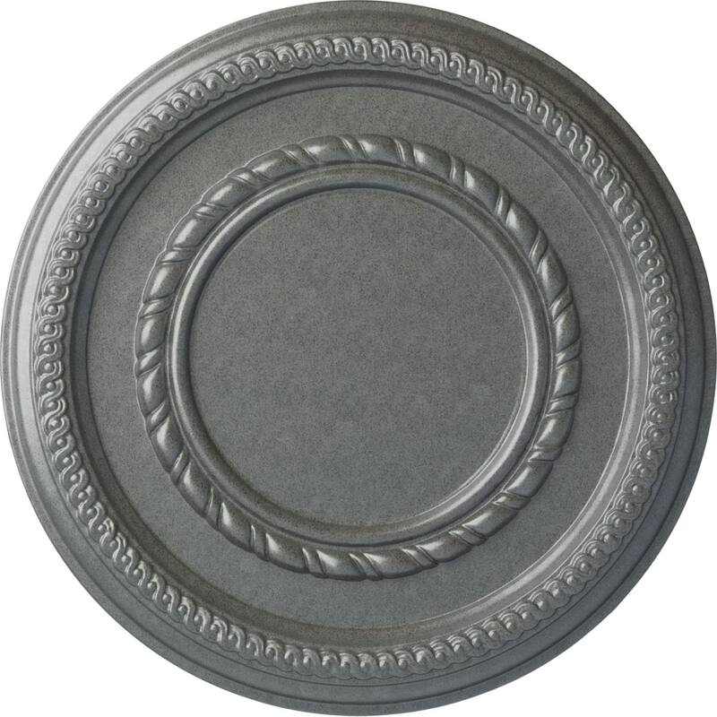 12 5/8"OD x 1 1/8"P Federal Roped Small Ceiling Medallion