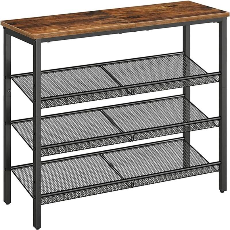 Shoe Rack for Entryway - 11.8"D x 29.5"W x 27.2"H
