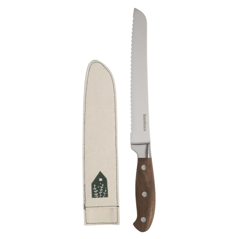 Bloomhouse Italian Walnut Forged German Steel Cutlery Series - Bread 8in