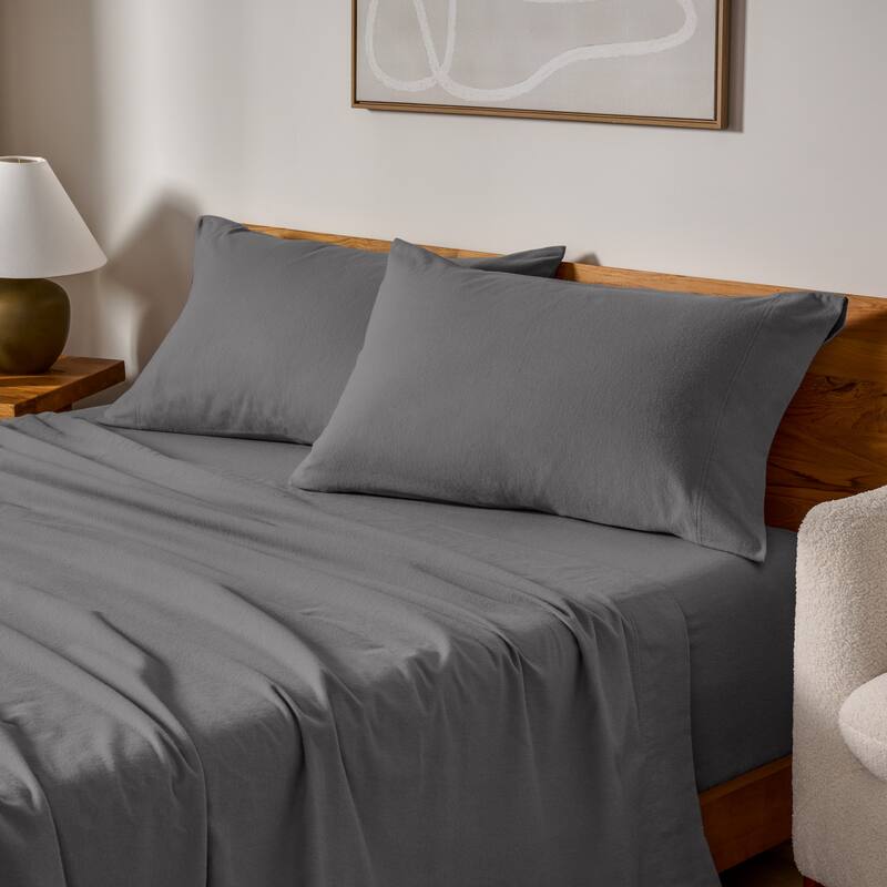 Bare Home Cotton Flannel Pillowcases (Set of 2)