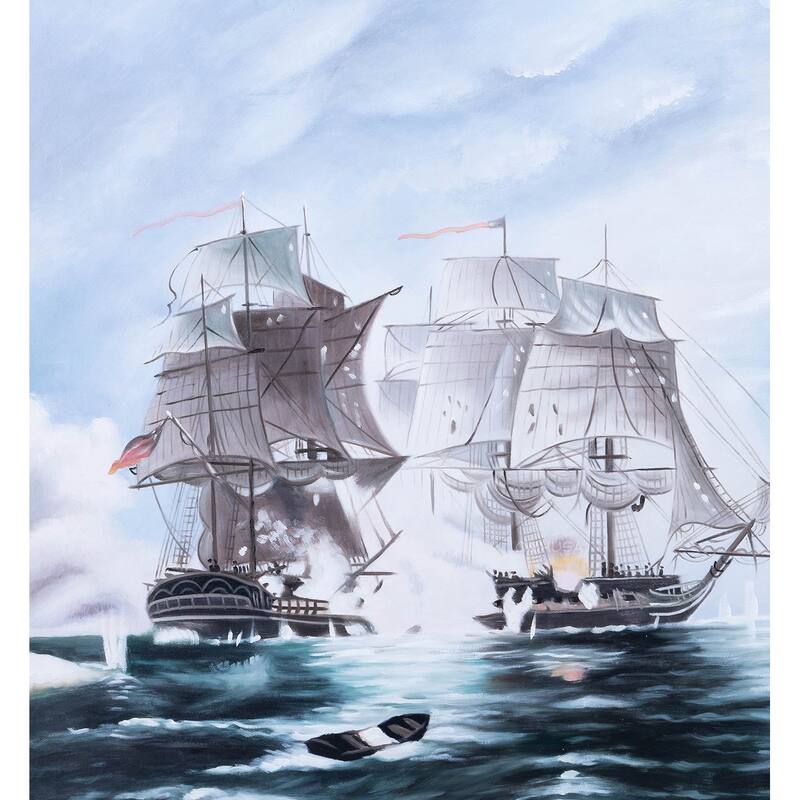 The Battle of Flamborough Head - Canvas Painting