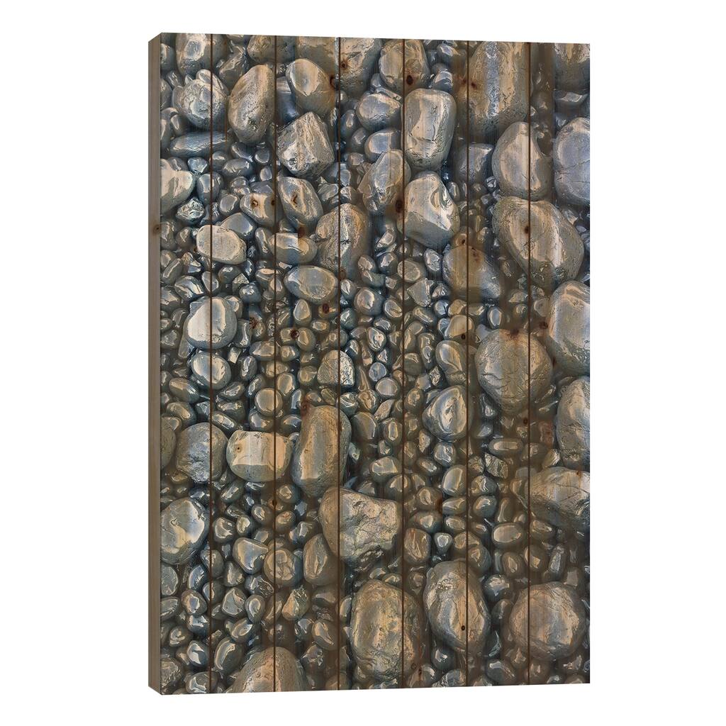 Close-up of beach rocks, Oregon II Print On Wood by Stuart Westmorland - Multi-Color