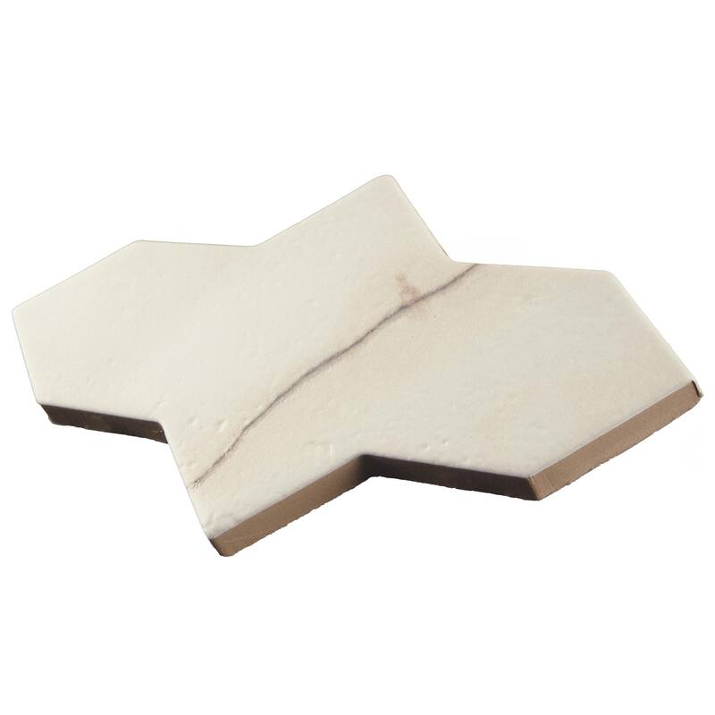 Merola Tile Istanbul Templar Shield Day with Night Cross 8-3/8" x 8-3/8" Porcelain Floor and Wall Tile - Case (36 Tiles)