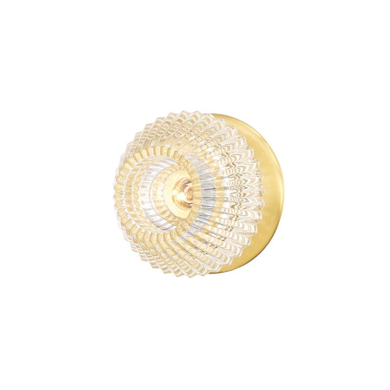 Hudson Valley Lighting Barclay 5" Tall Bathroom Sconce - Aged Brass