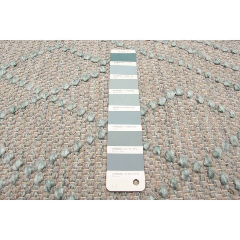 ECARPETGALLERY Braid weave Sienna Grey Wool Rug - 5'0 x 8'2