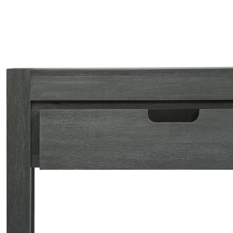 55.1 Inch Living Room Entryway Console Table with 2 Drawers and Shelf