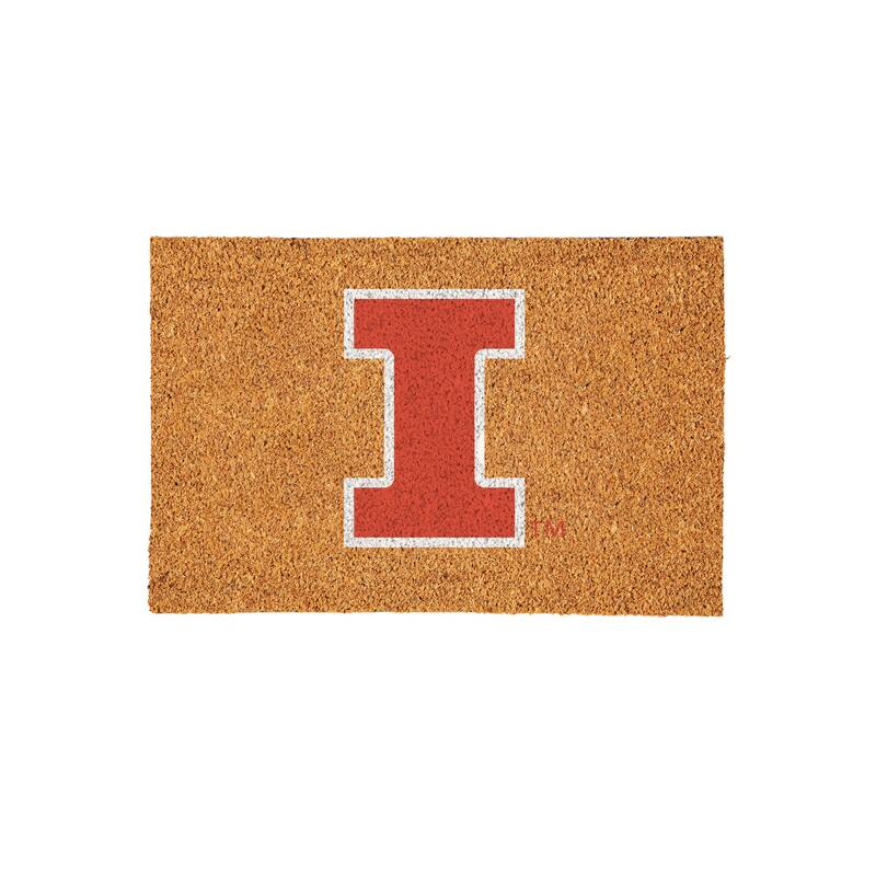 University of Illinois Full Color Indoor/Outdoor Coir Mat