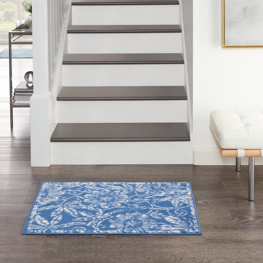 Nourison Whimsicle Country Farmhouse Floral Area Rug