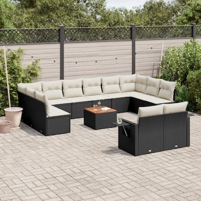 vidaXL Garden Sofa Set PE rattan Large Modular Garden Sofa Set