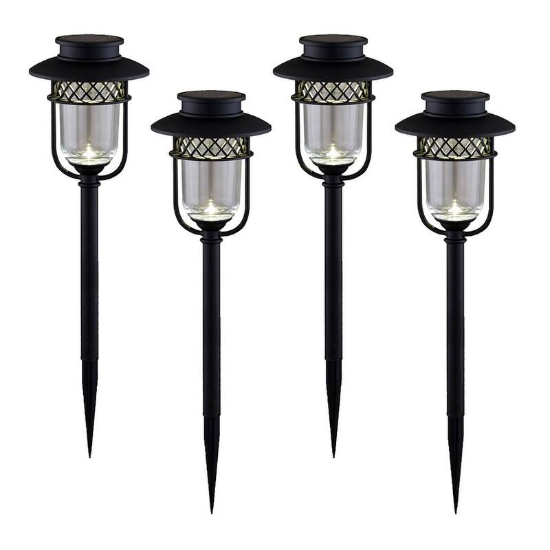 Classy Caps Stainless Steel Landscape, Path & Garden Light (Set of 4)